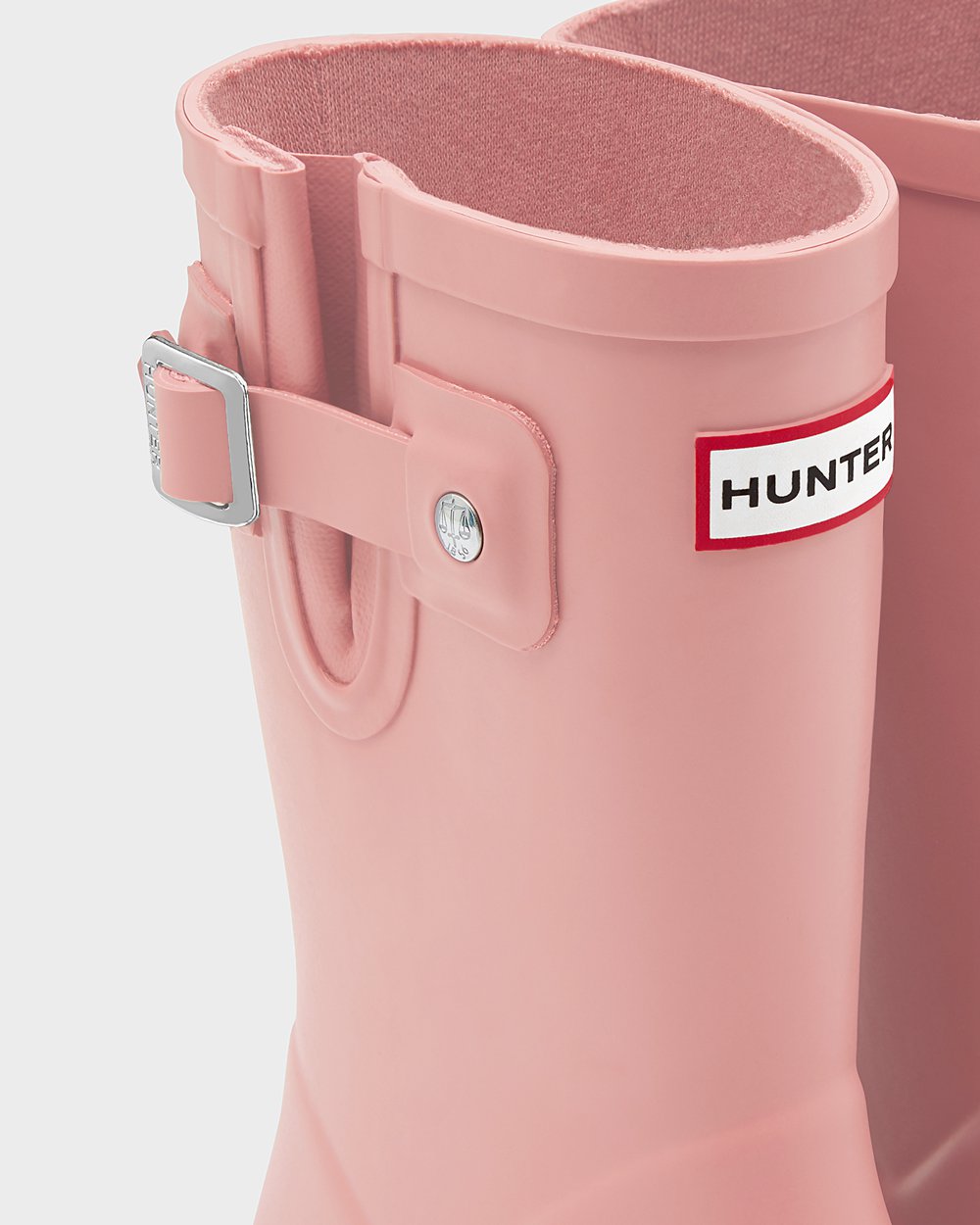 Kids Hunter Original First Flat Sole | Rain Boots Pink | NZ-79530-CWEQ